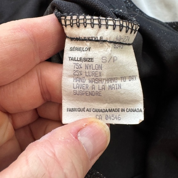 Accomplice Women's Vintage‎ Spaghetti Strap Metallic Glitter Maxi Dress Black S - Picture 7 of 13